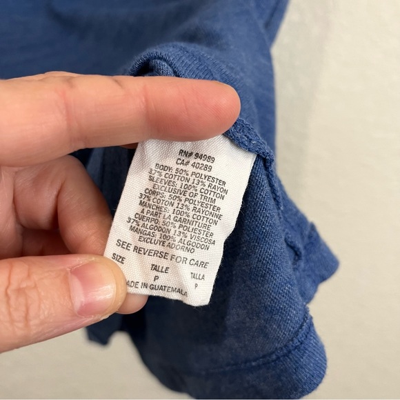 NFL Team New England Patriots V Neck Top Short Sleeve Shirt Womens Size S - Picture 8 of 9